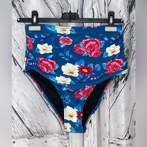 Cupshe Floral High Waisted Bikini Bottoms NWT Size S